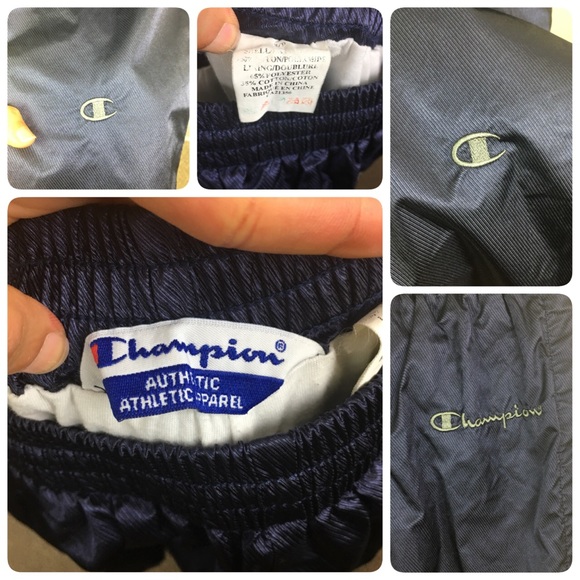 Vintage champion blue snap away sweat pants - Picture 9 of 9